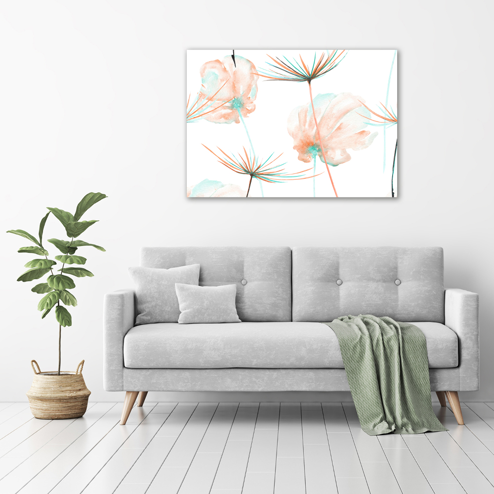 Glass art print Dandelion