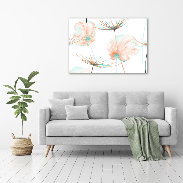 Glass art print Dandelion