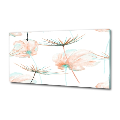 Glass art print Dandelion