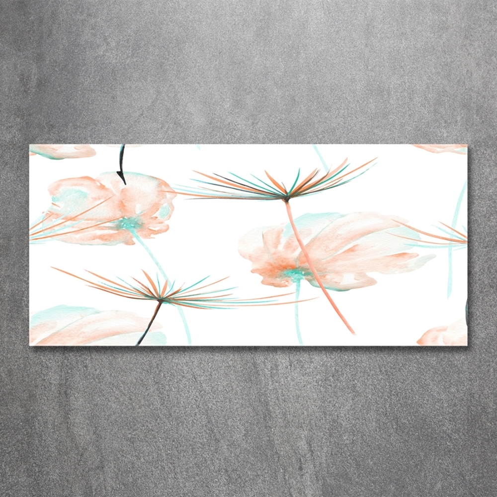 Glass art print Dandelion