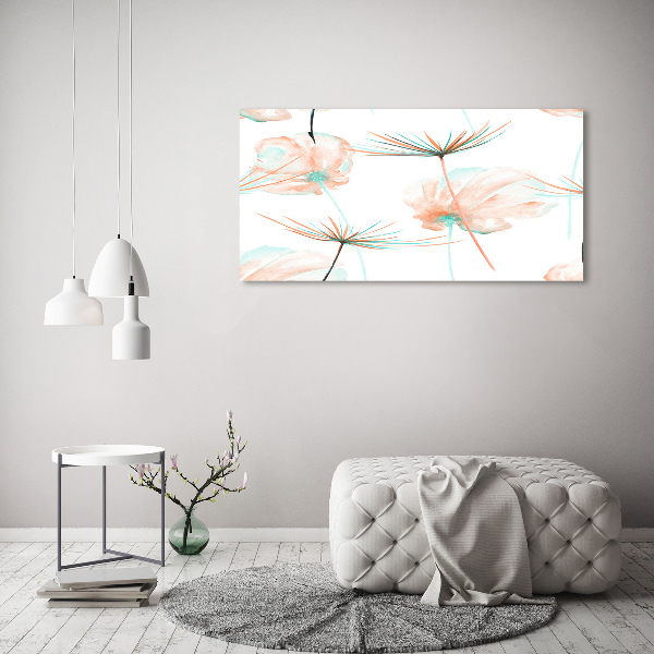 Glass art print Dandelion