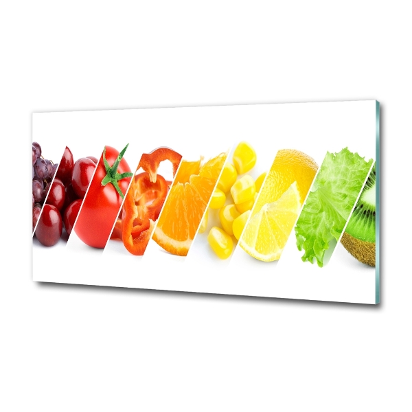 Glass picture print Fruits and vegetables