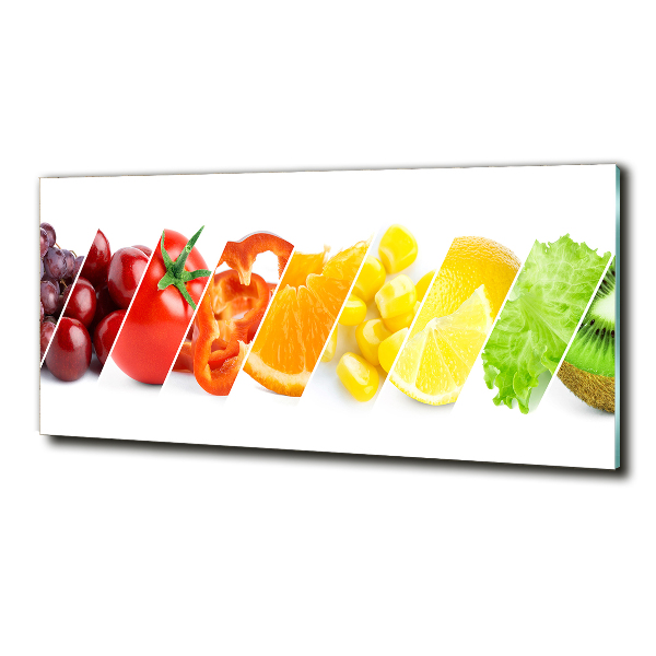 Glass picture print Fruits and vegetables