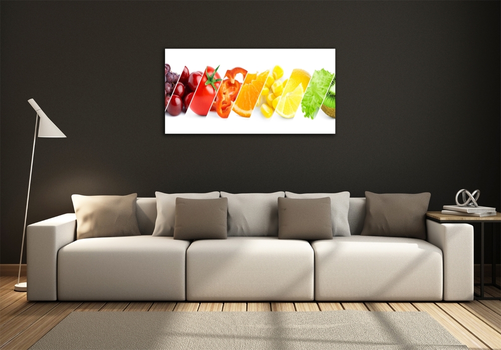 Glass picture print Fruits and vegetables