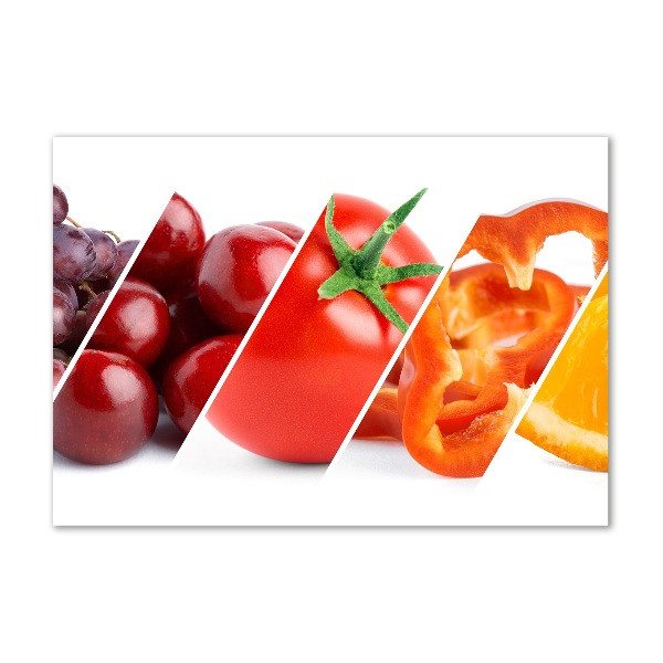 Glass picture print Fruits and vegetables