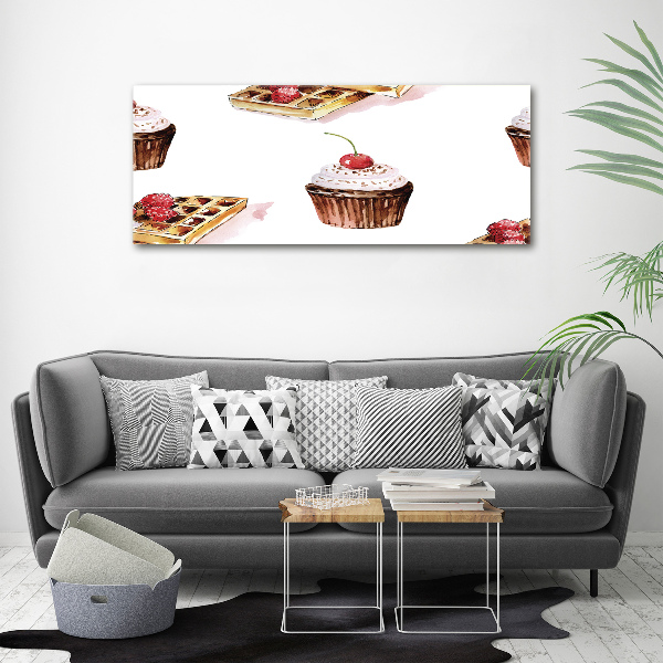 Glass wall art Dessert