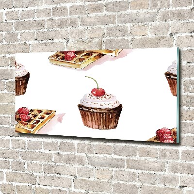 Glass wall art Dessert