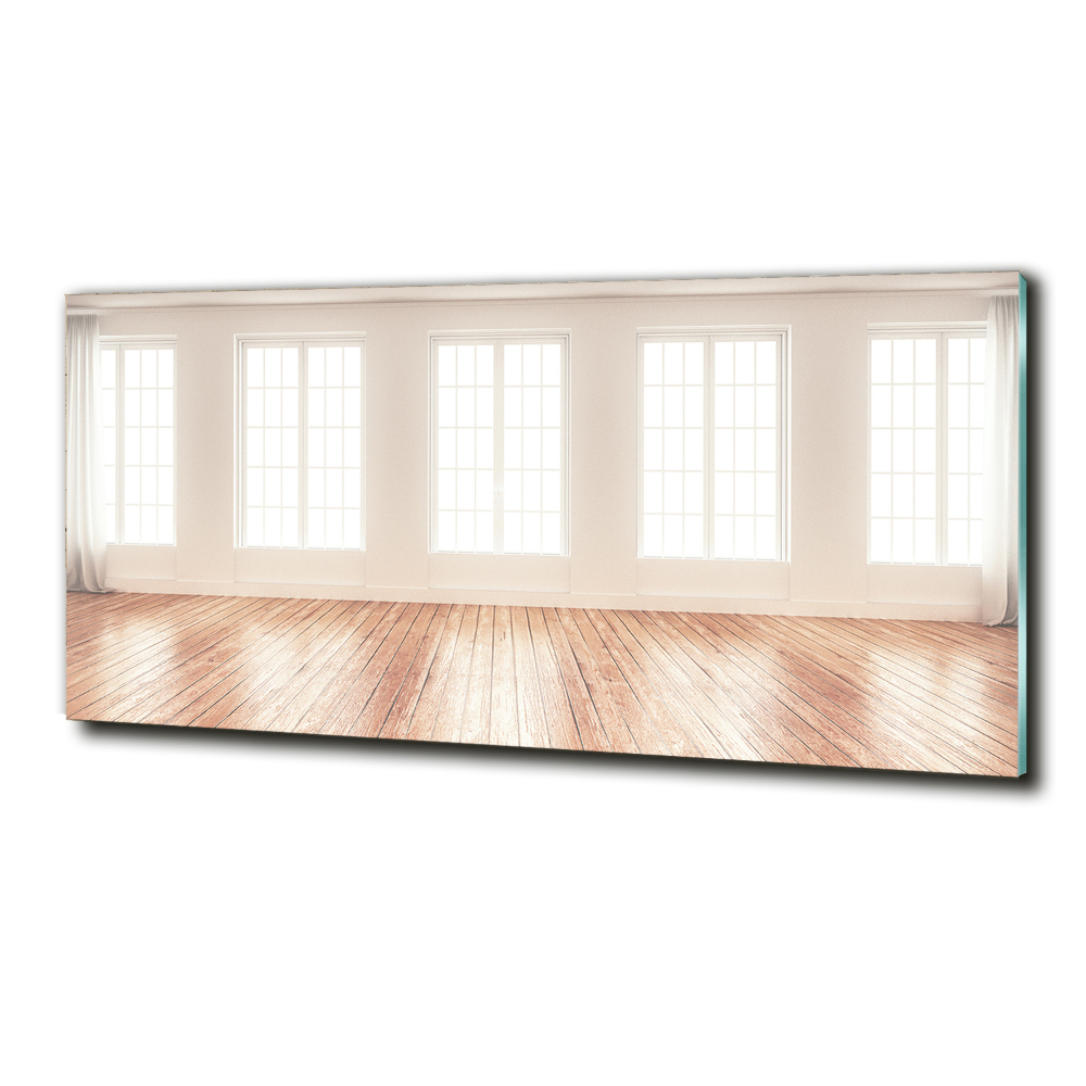 Glass wall art Bright interior