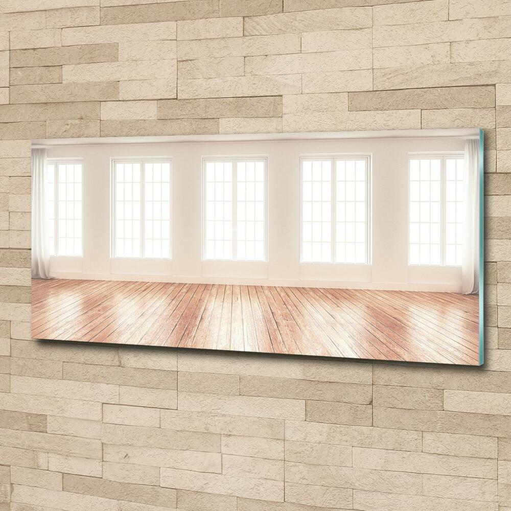 Glass wall art Bright interior