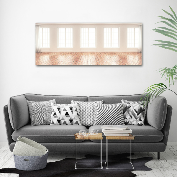 Glass wall art Bright interior