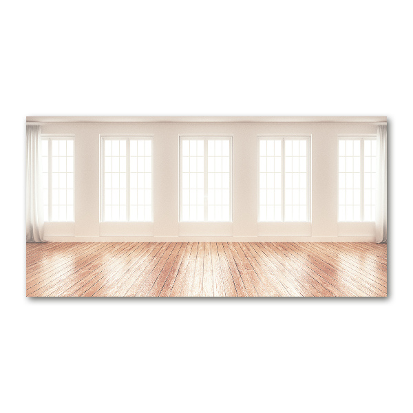 Glass wall art Bright interior