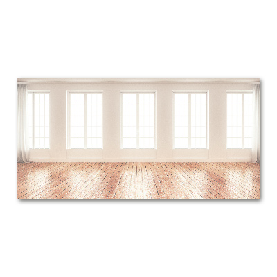 Glass wall art Bright interior