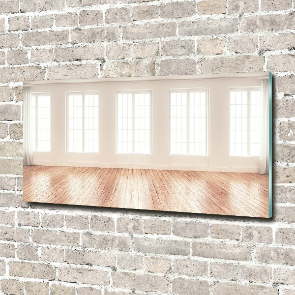 Glass wall art Bright interior