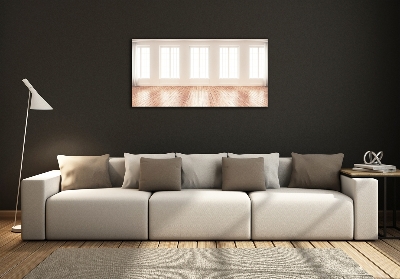 Glass wall art Bright interior