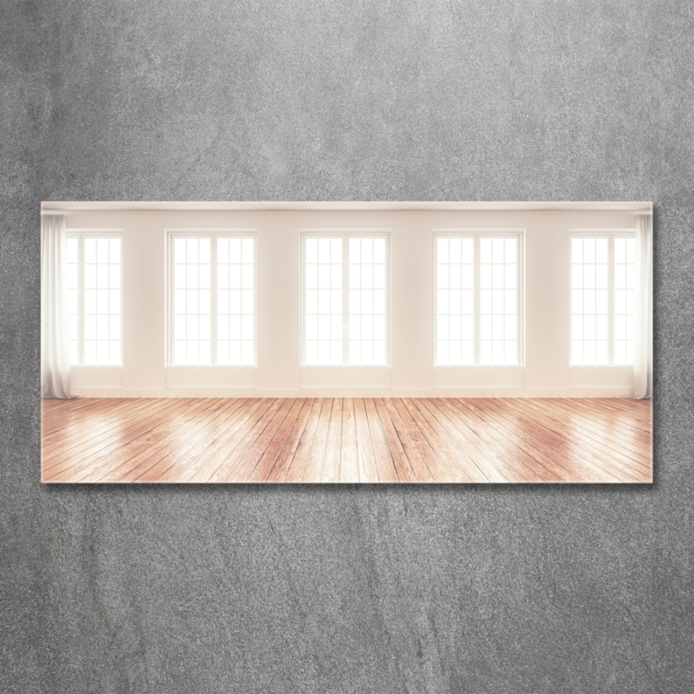 Glass wall art Bright interior