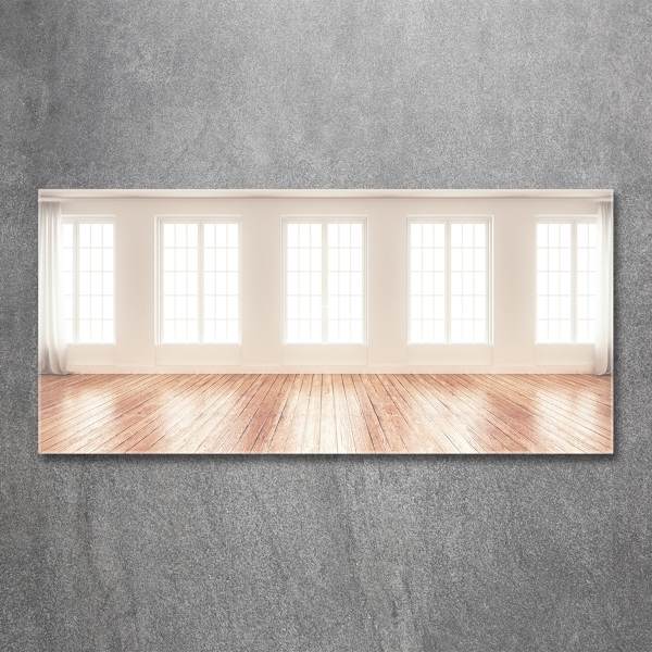 Glass wall art Bright interior