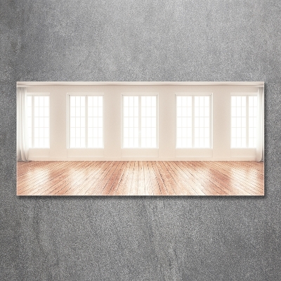 Glass wall art Bright interior