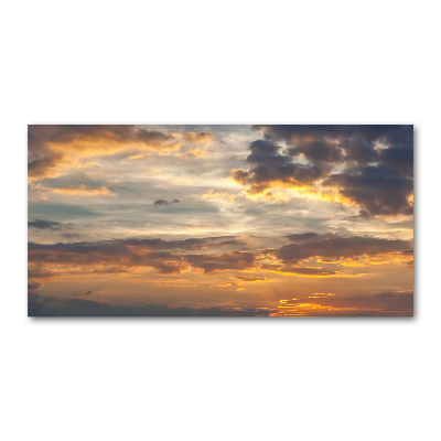 Glass picture wall art Sunset