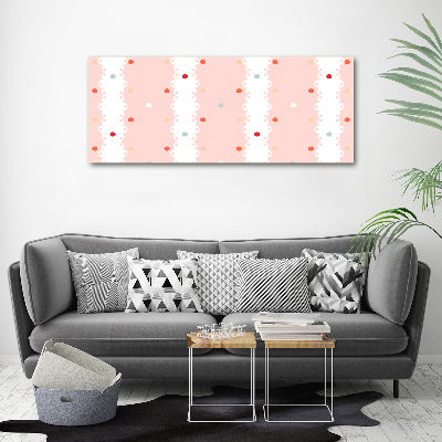 Photo printed on glass Colorful dots background