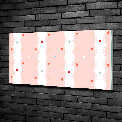 Photo printed on glass Colorful dots background