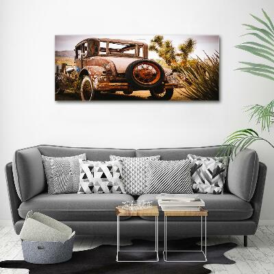 Glass picture wall art Car wreck