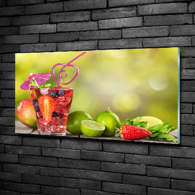 Glass wall art Fruit cocktail