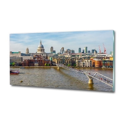 Glass art print Thames london