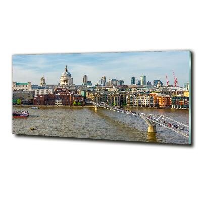 Glass art print Thames london