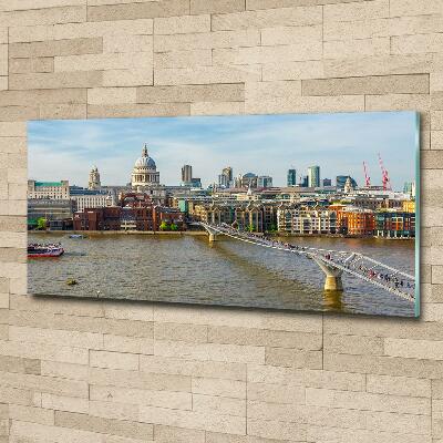 Glass art print Thames london