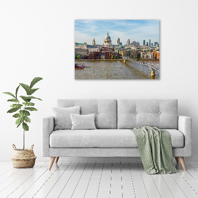 Glass art print Thames london