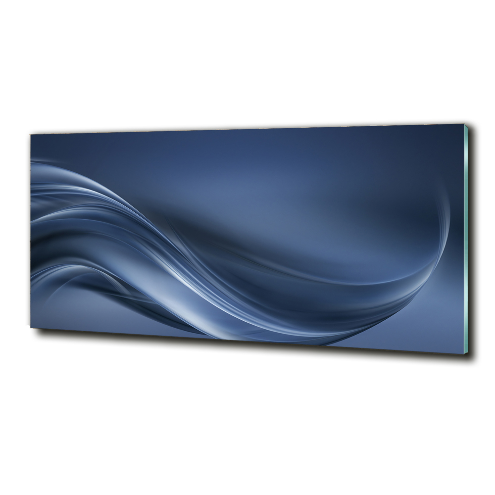 Wall art on glass Gray wave