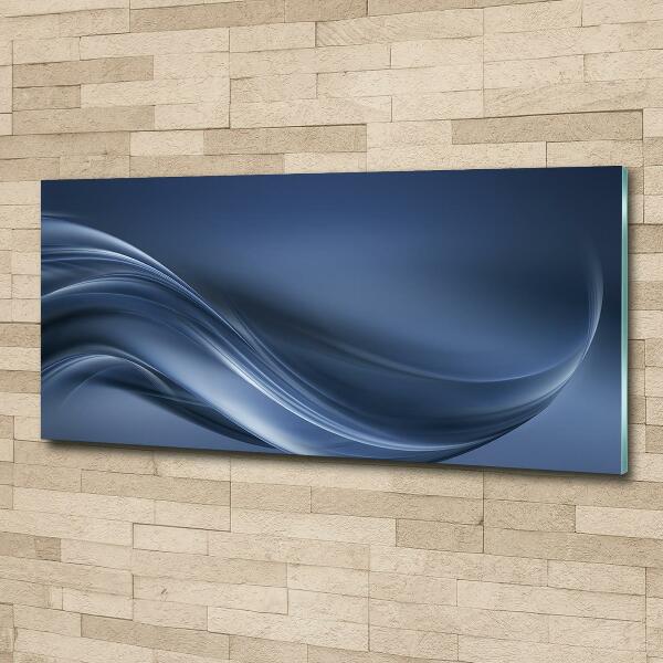 Wall art on glass Gray wave