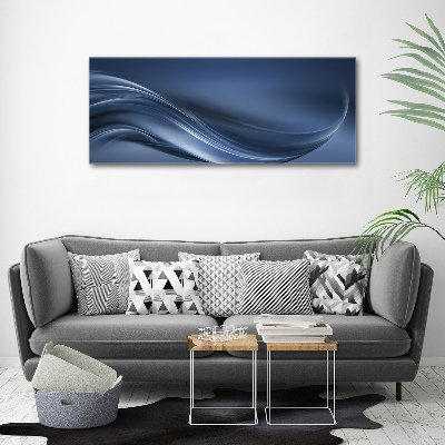 Wall art on glass Gray wave