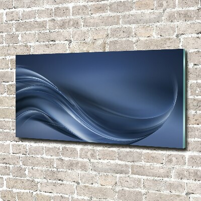 Wall art on glass Gray wave