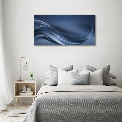 Wall art on glass Gray wave