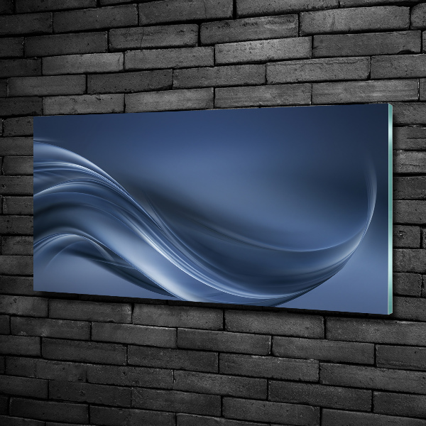 Wall art on glass Gray wave