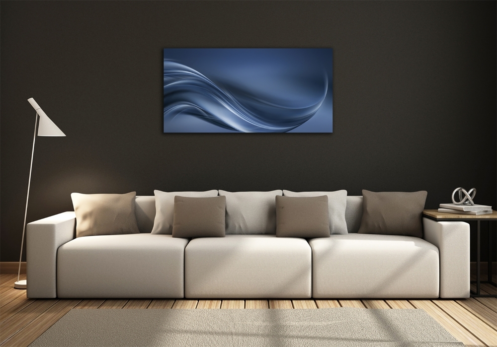 Wall art on glass Gray wave