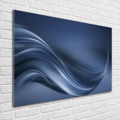 Wall art on glass Gray wave