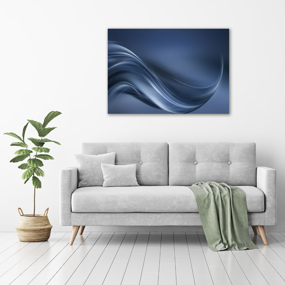 Wall art on glass Gray wave