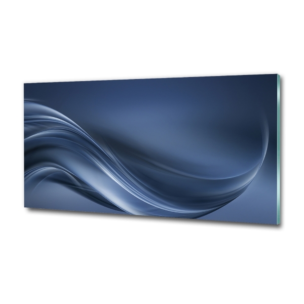 Wall art on glass Gray wave