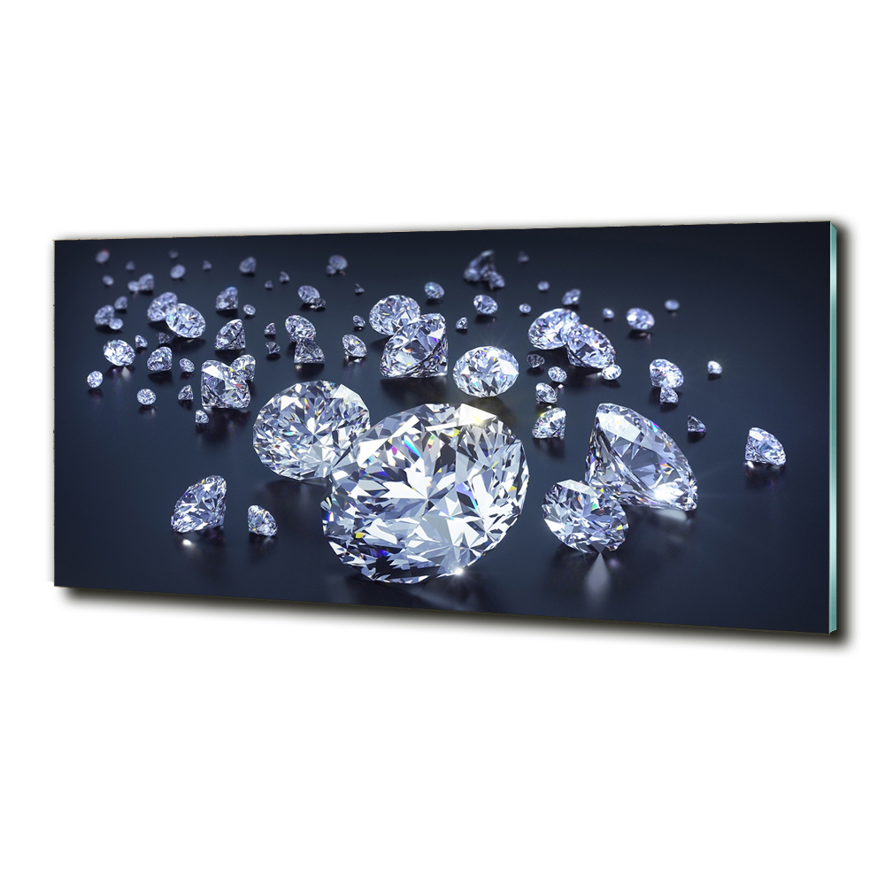 Glass wall art Diamonds