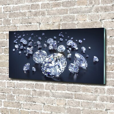 Glass wall art Diamonds