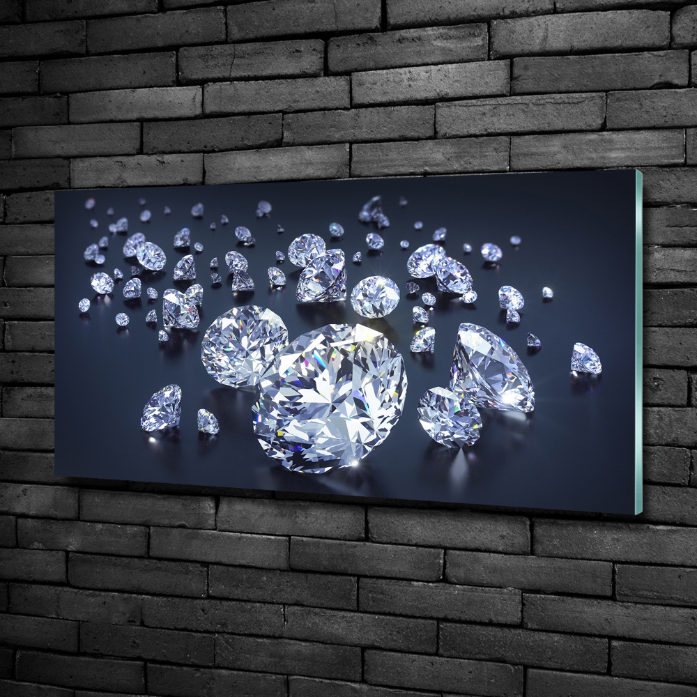 Glass wall art Diamonds