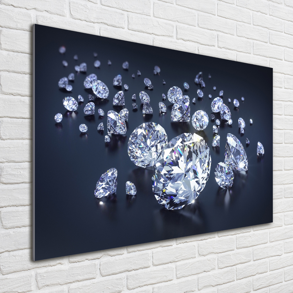 Glass wall art Diamonds