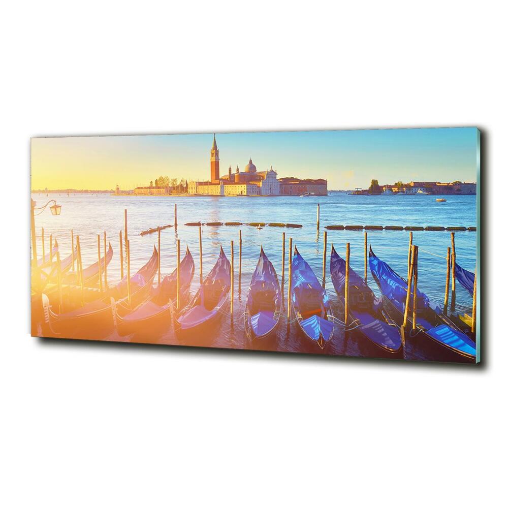 Printed glass wall art Venice