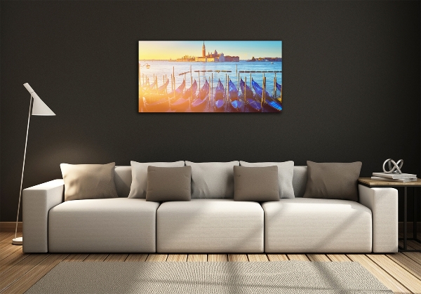 Printed glass wall art Venice