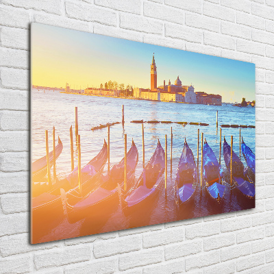 Printed glass wall art Venice