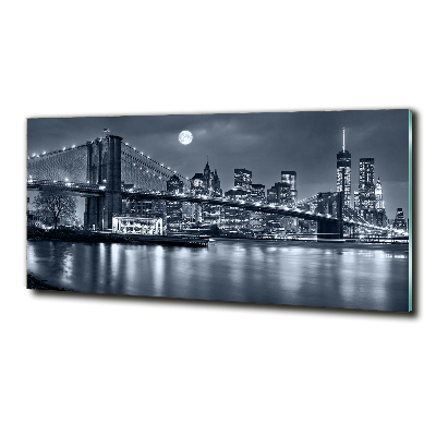 Glass art print Manhattan new york