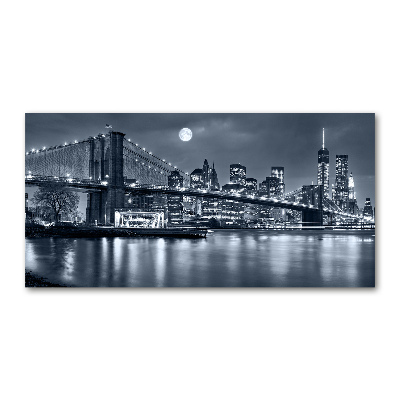 Glass art print Manhattan new york