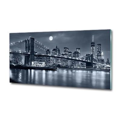 Glass art print Manhattan new york